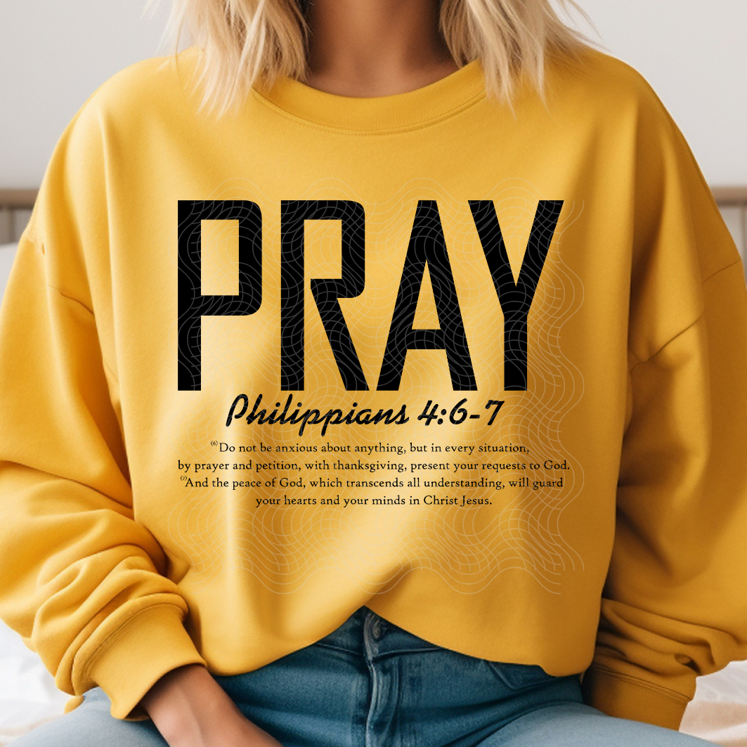 PRAY BLK - DTF TRANSFER