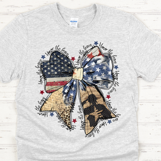 HONOR THE BRAVE BOW - DTF TRANSFER