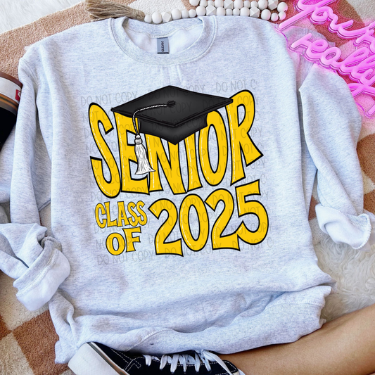 SENIOR 2025 YELLOW - DTF TRANSFER