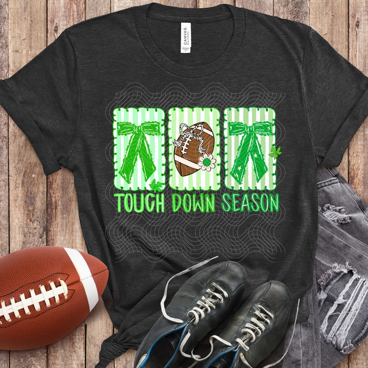 TOUCH DOWN SEASON GREEN - DTF TRANSFER