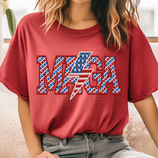 MAGA FAUX EMBROIDERY - DTF TRANSFER