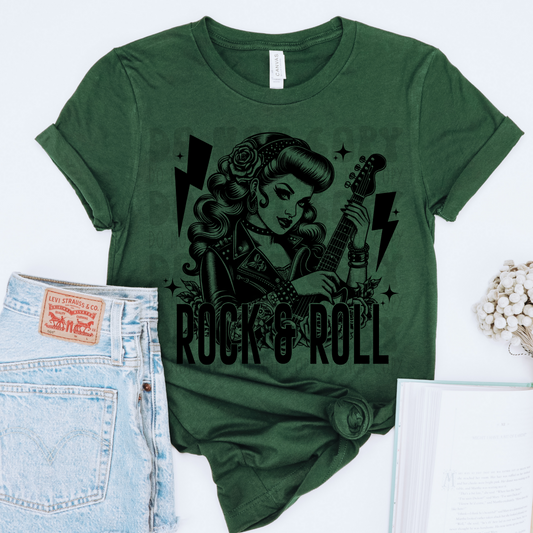 ROCK N ROLL WOMAN - DTF TRANSFER