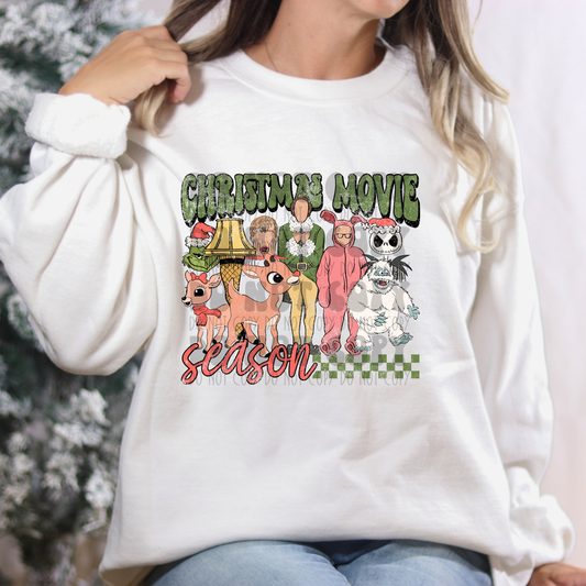 CHRISTMAS MOVIE - DISTRESSED - DTF TRANSFER