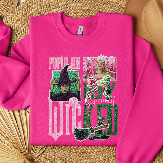 FAUX SEQUINS WICKED - DTF TRANSFER