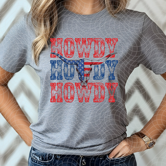 HOWDY STACKED - DTF TRANSFER