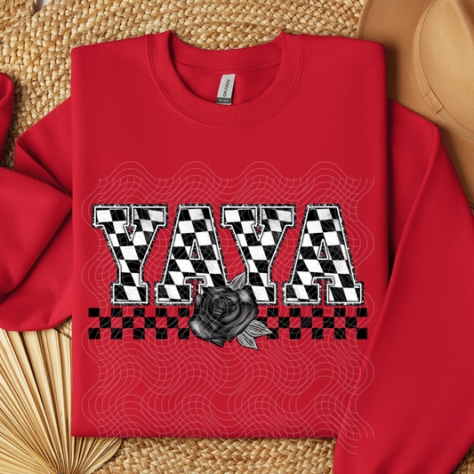YAYA CHECKERED - DTF TRANSFER