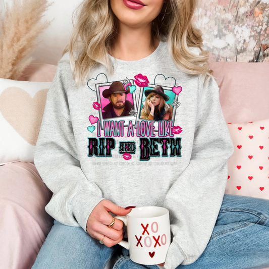 LOVE LIKE RIP AND BETH - DTF TRANSFER