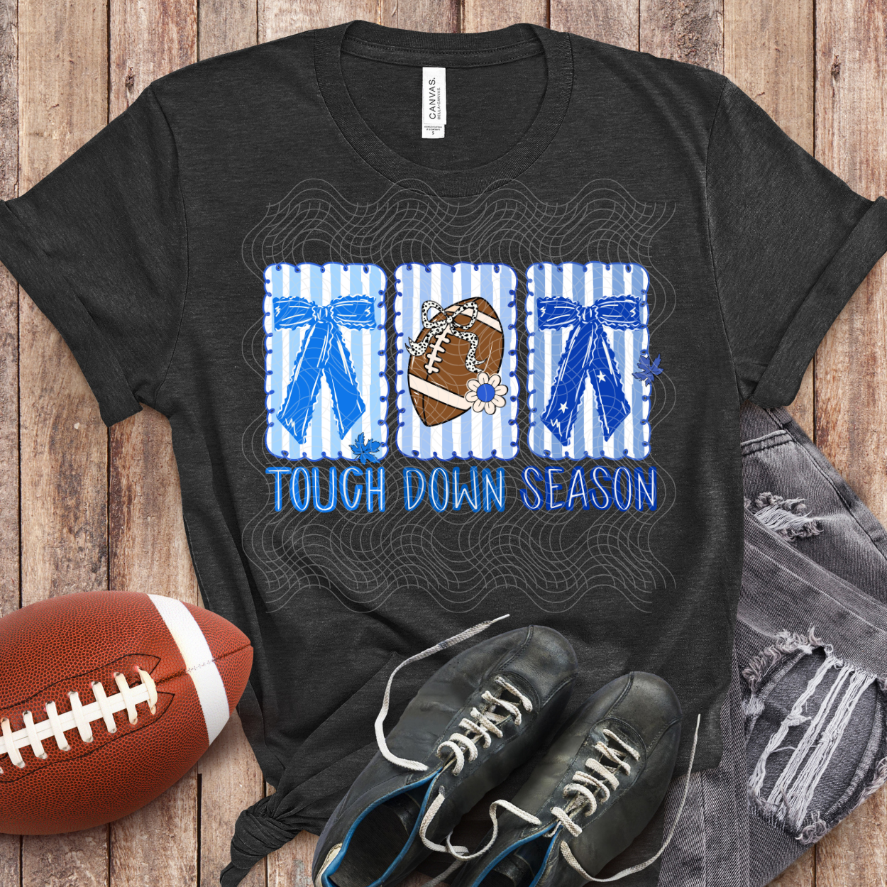 TOUCH DOWN SEASON BLUE - DTF TRANSFER