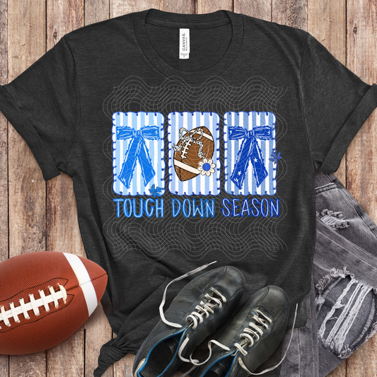 TOUCH DOWN SEASON BLUE - DTF TRANSFER