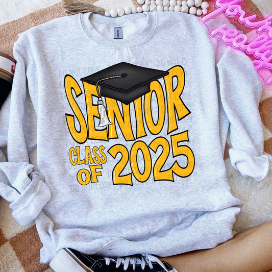 SENIOR 2025 YELLOW GOLD - DTF TRANSFER