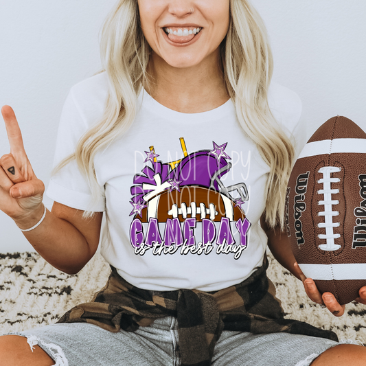 GAME DAY IS THE BEST DAY PURPLE - DTF TRANSFER