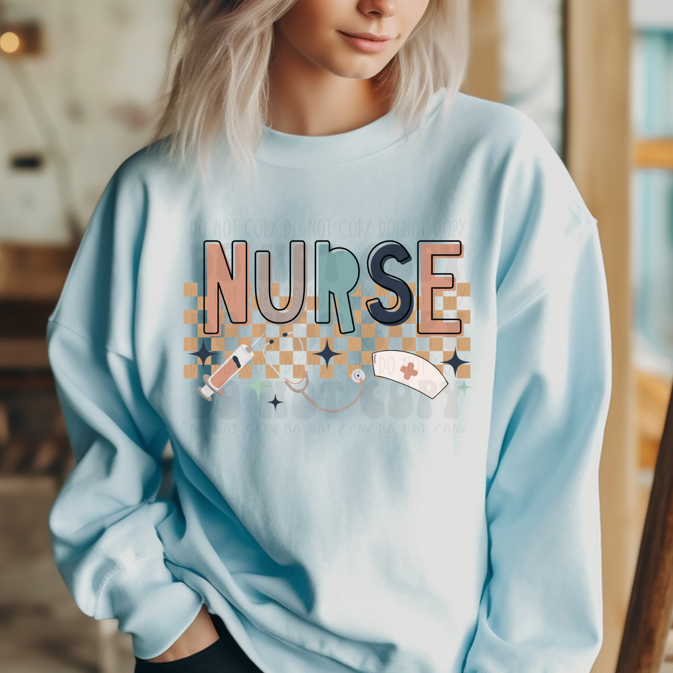 NURSE RETRO - DTF TRANSFER