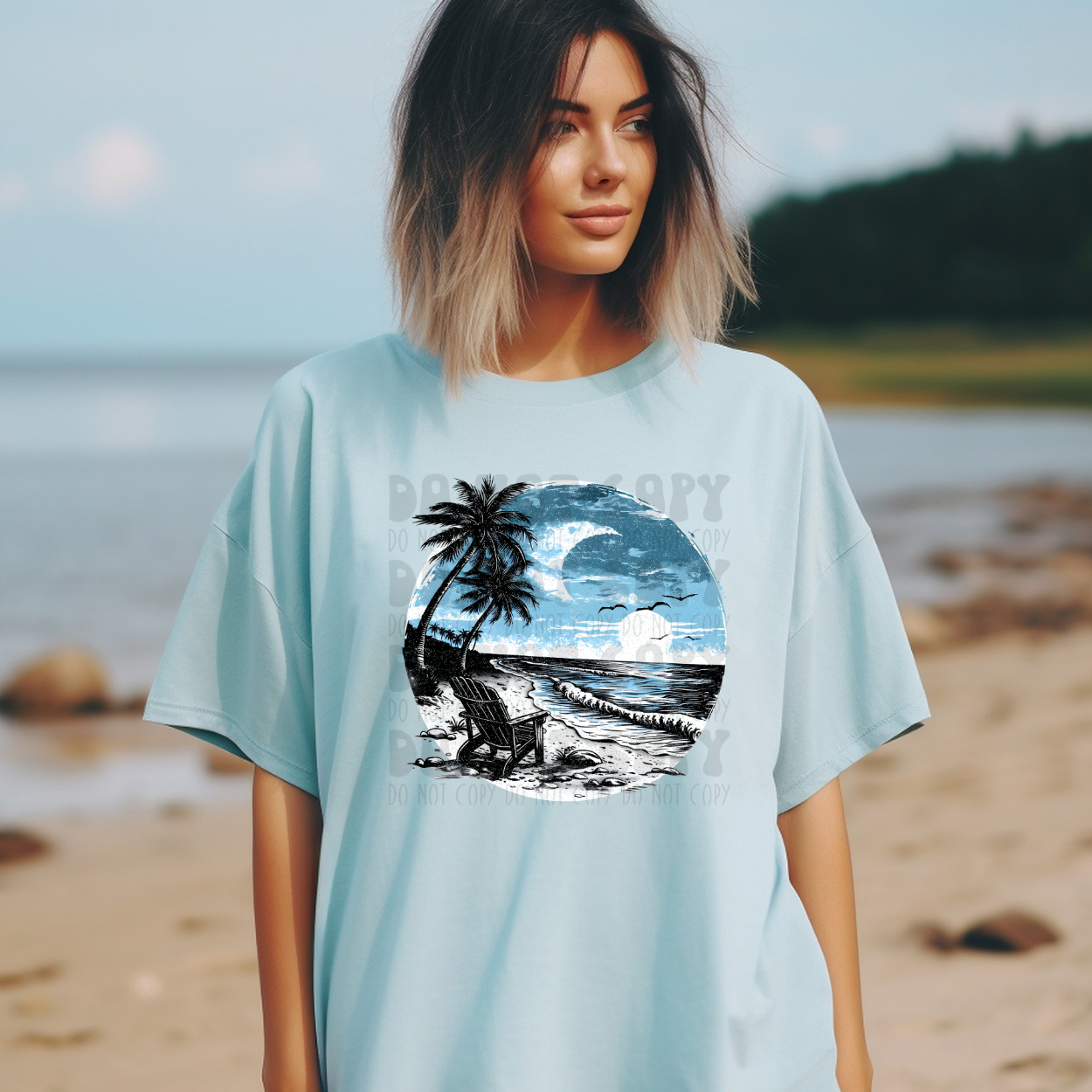 BEACH LANDSCAPE - DTF TRANSFER