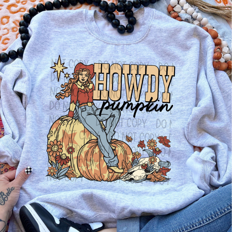 HOWDY PUMPKIN - DTF TRANSFER
