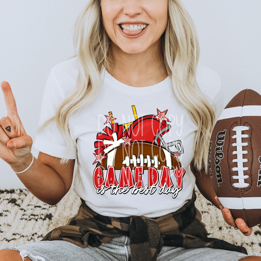 GAME DAY IS THE BEST DAY RED - DTF TRANSFER
