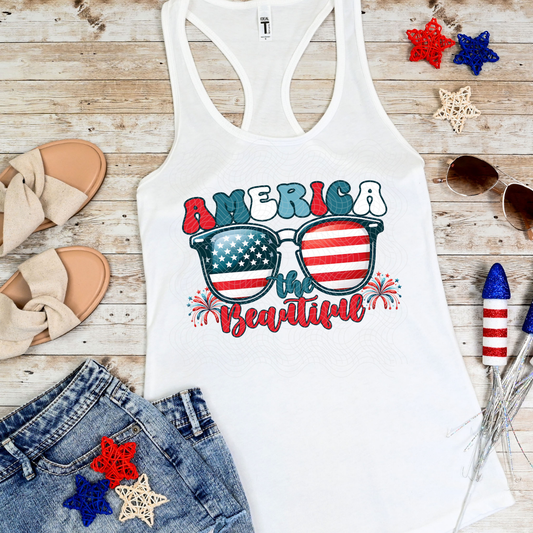 AMERICA THE BEAUTIFUL - DTF TRANSFER