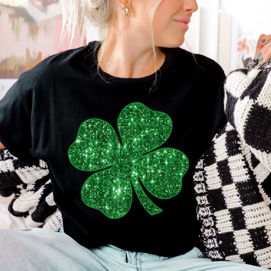 SHAMROCK FAUX SEQUINS - DTF TRANSFER