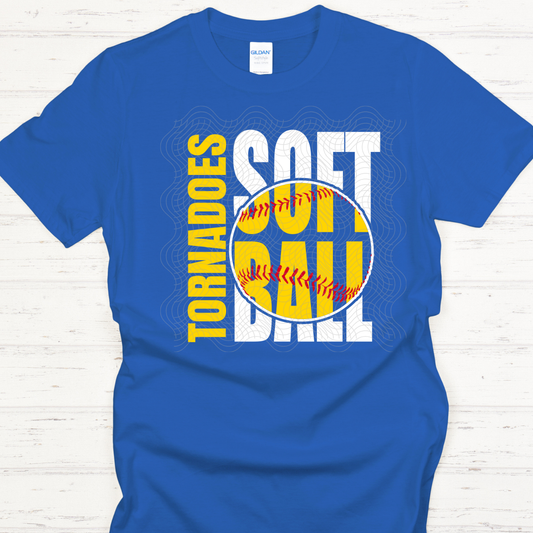 TORNADOES SOFTBALL WHITE - DTF TRANSFER