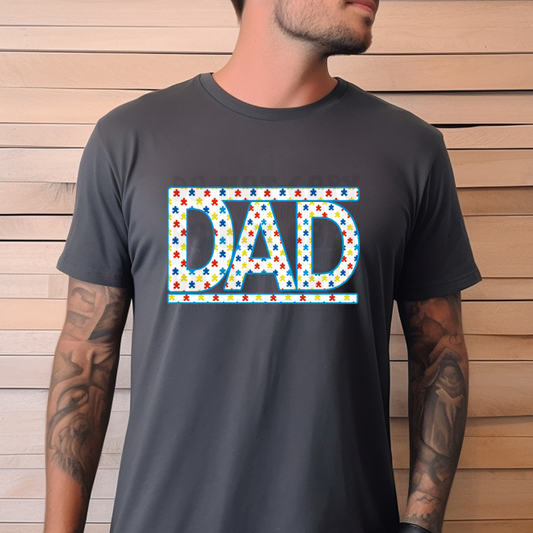 DAD PUZZLE PIECES - DTF TRANSFER