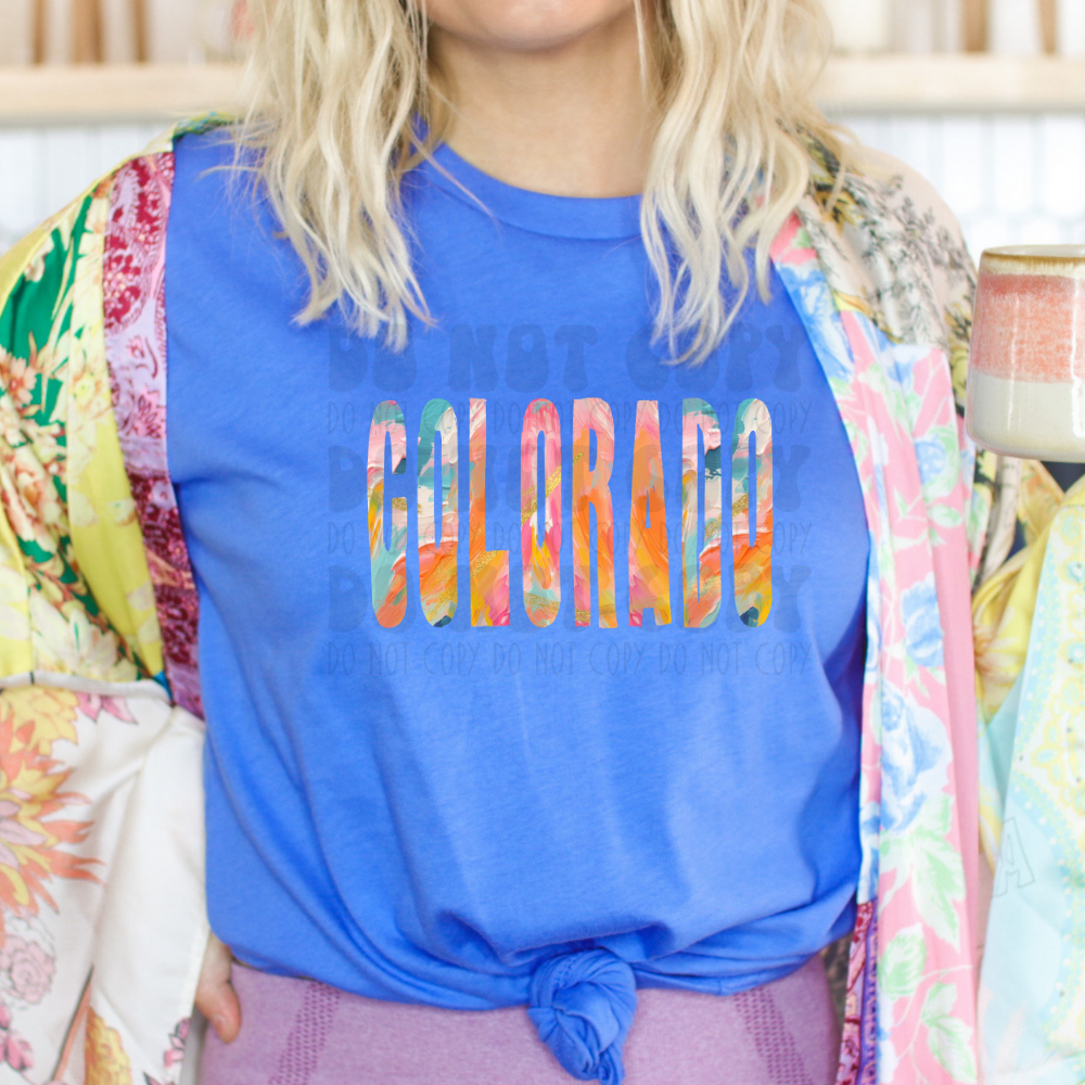 COLORADO SPRING BRUSHSTROKE - DTF TRANSFER