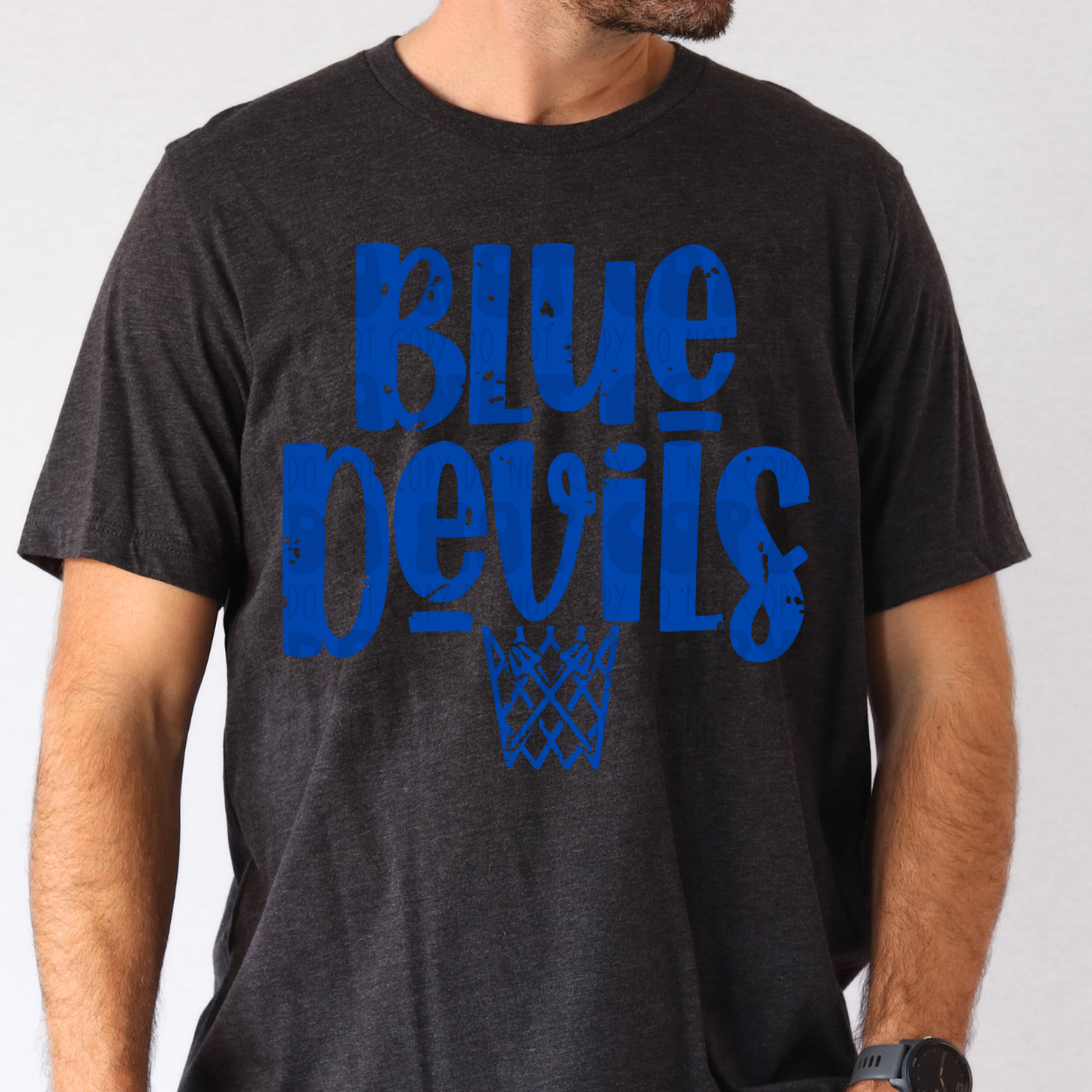 BLUE DEVILS BASKETBALL BLUE - DTF TRANSFER
