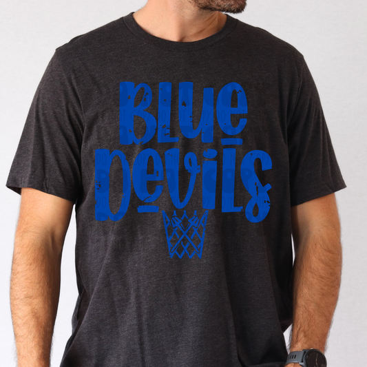 BLUE DEVILS BASKETBALL BLUE - DTF TRANSFER
