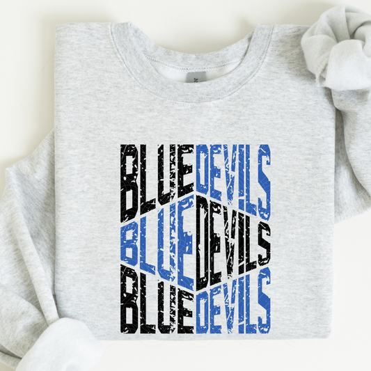 BLUE DEVILS STACKED - DTF TRANSFER