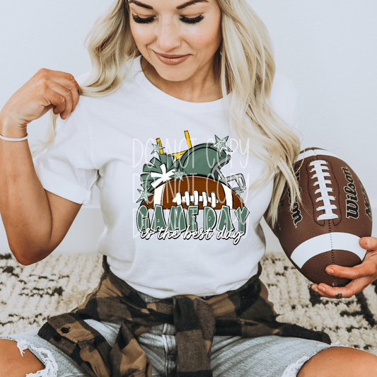GAME DAY IS THE BEST DAY MOSS GREEN - DTF TRANSFER
