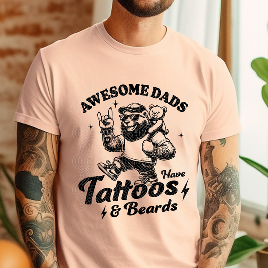 AWESOME DADS BLK - DTF TRANSFER