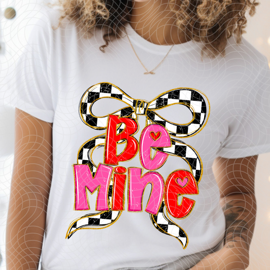 BE MINE BOW - DTF TRANSFER