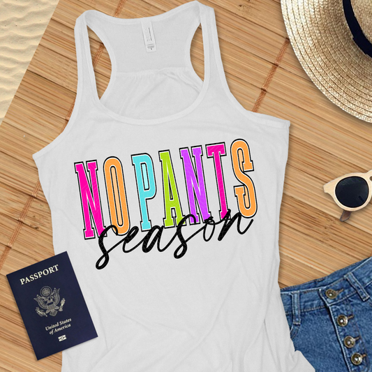 NO PANTS SEASON BLK - DTF TRANSFER