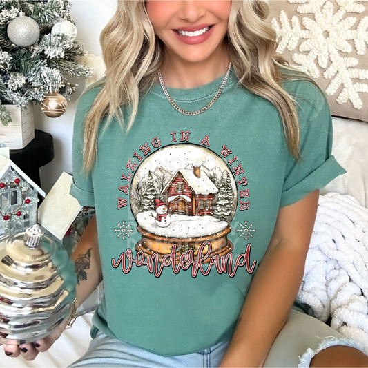WALKING IN A WINTER WONDERLAND GLOBE - DTF TRANSFER
