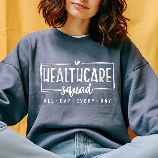 HEALTHCARE SQUAD WHT - DTF TRANSFER
