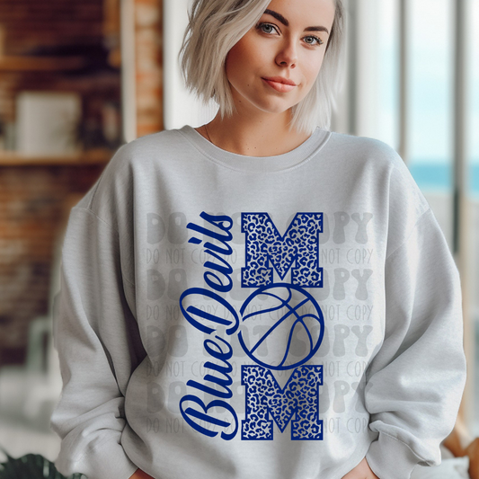 BLUE DEVILS BASKETBALL MOM - DTF TRANSFER