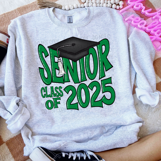 SENIOR 2025 GREEN - DTF TRANSFER
