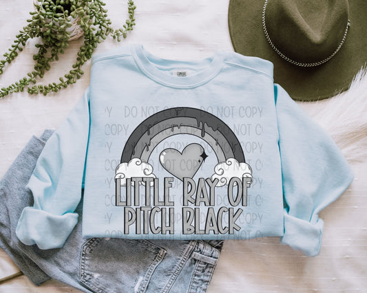 LITTLE RAY OF PITCH BLACK - DTF TRANSFER
