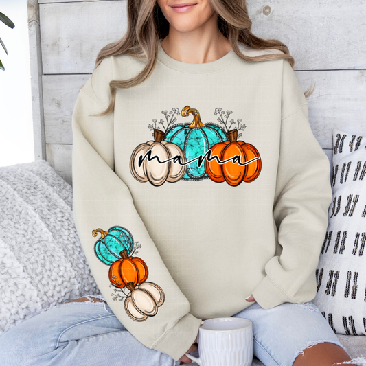 MAMA PUMPKINS CAFE W/ SLEEVE - DTF TRANSFER