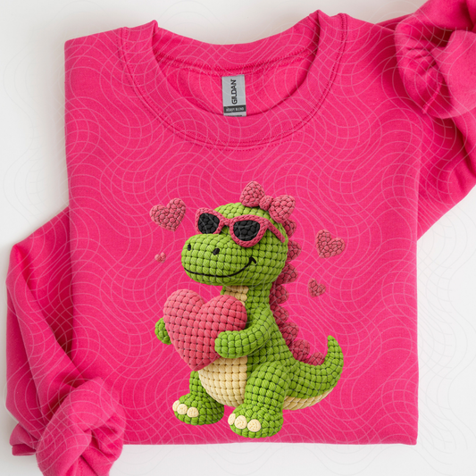 FAUX YARN DINO - DTF TRANSFER