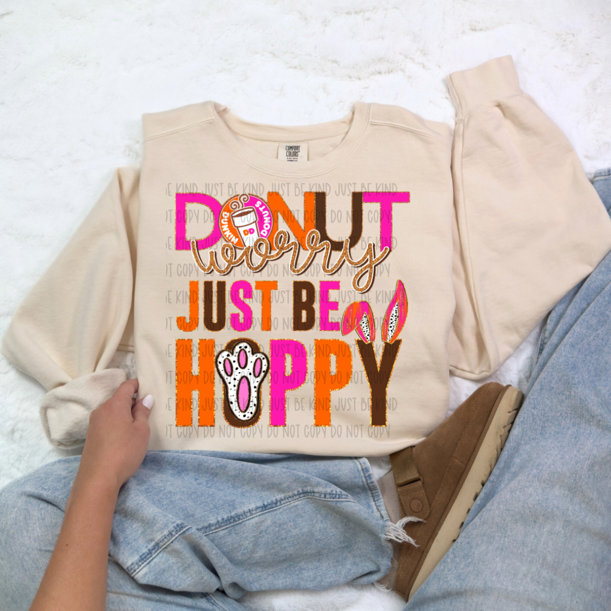 DONUT WORRY BE HOPPY - DTF TRANSFER
