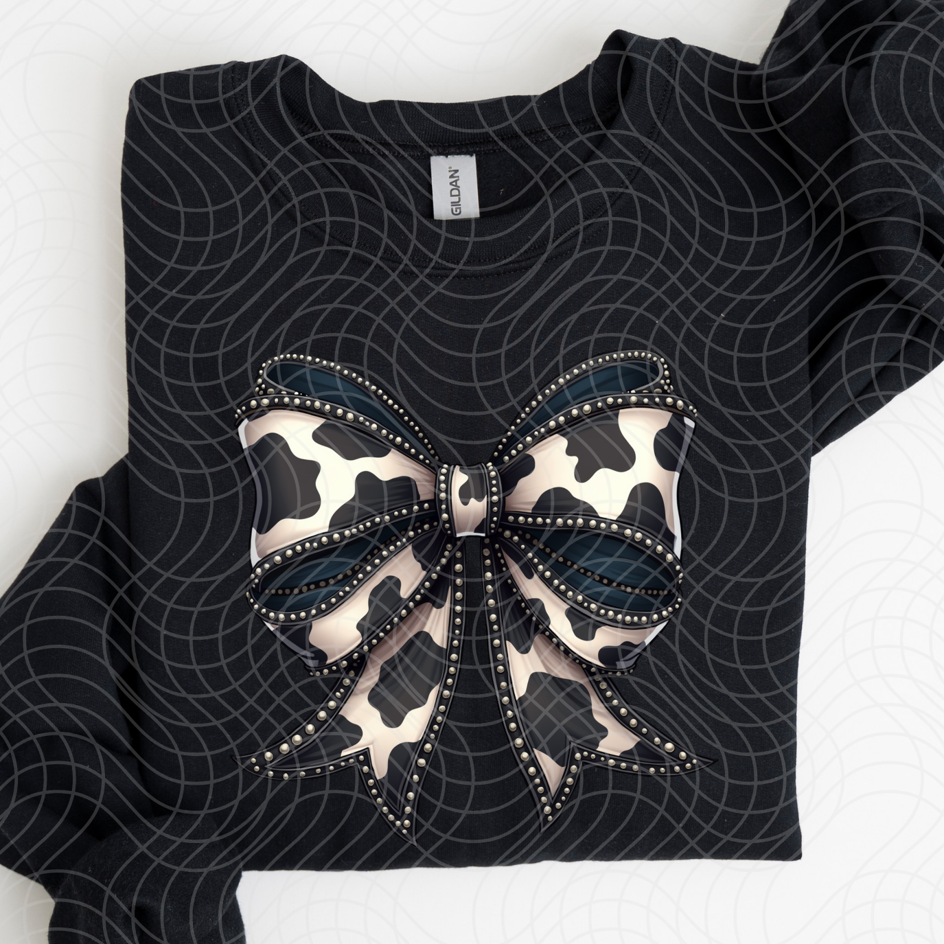 BLACK COW SPOT BOW - DTF TRANSFER