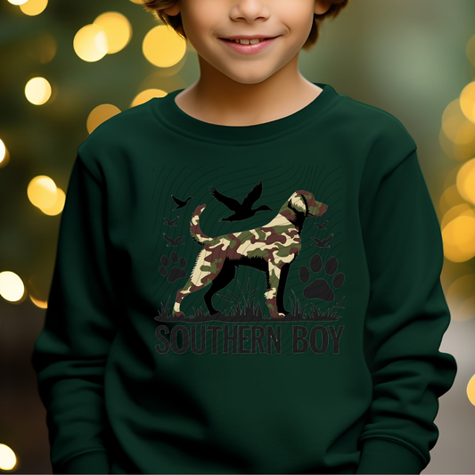 SOUTHERN BOY CAMO DOG - DTF TRANSFER