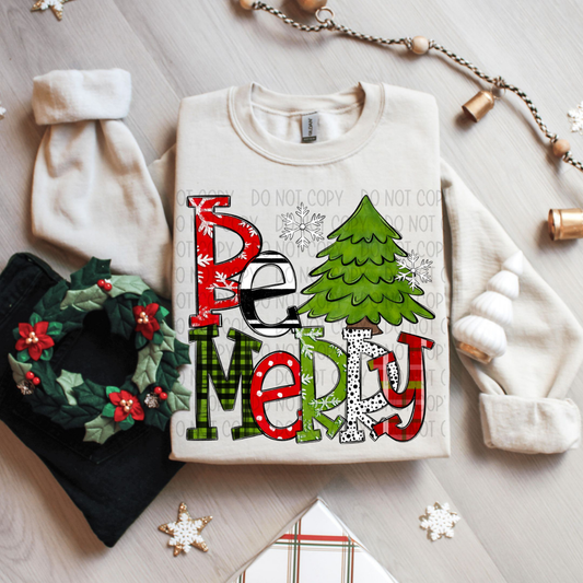 BE MERRY - DTF TRANSFER