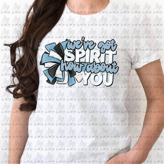 WE'VE GOT SPIRIT - LIGHT BLUE - DTF TRANSFER