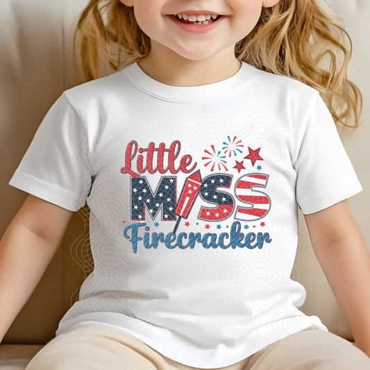 LITTLE MISS FIRECRACKER - DTF TRANSFER