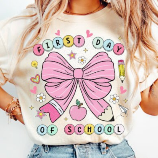 FIRST DAY OF SCHOOL - DTF TRANSFER