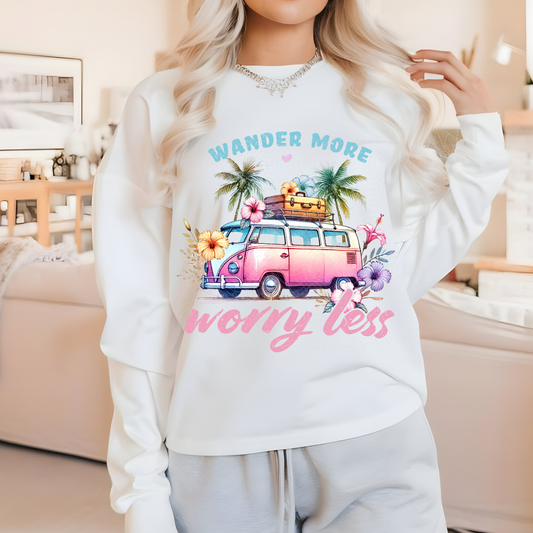 WANDER MORE WORRY LESS - DTF TRANSFER