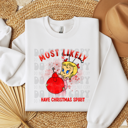 MOST LIKELY TO HAVE CHRISTMAS SPIRIT - DTF TRANSFER