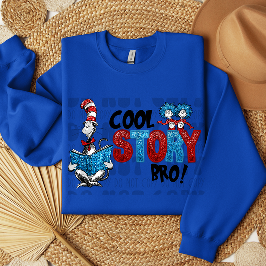 COOL STORY BRO FAUX SEQUINS - DTF TRANSFER