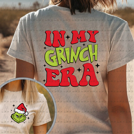 IN MY GREEN GUY ERA BRIGHT RED AND GREEN W/POCKET - DTF TRANSFER