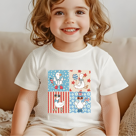 PATRIOTIC GOOSE GRID - DTF TRANSFER